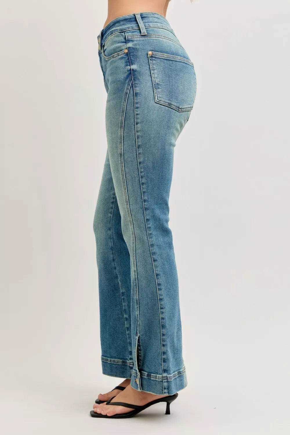 Hazel Blues® |  Judy Blue High Waist Vintage Wash Flare Jeans