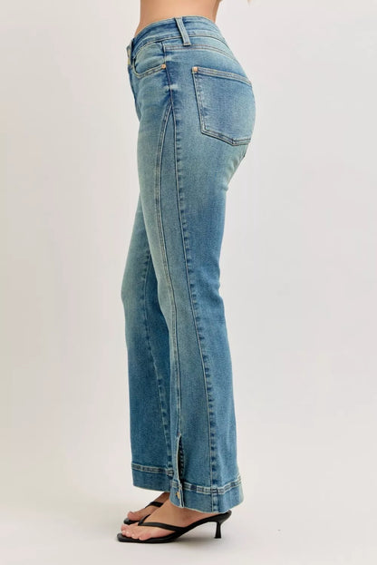 Hazel Blues® |  Judy Blue High Waist Vintage Wash Flare Jeans
