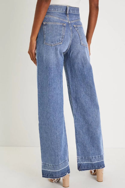 Hazel Blues® |  Wide Leg High Waist Jeans