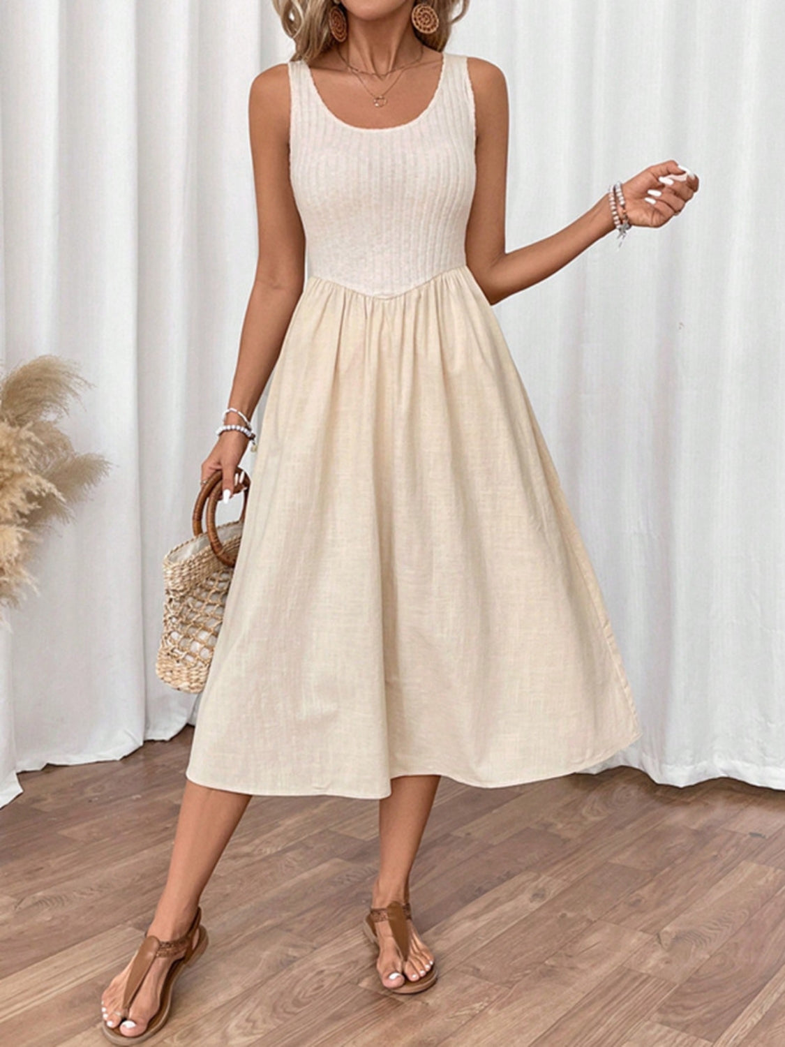 Hazel Blues® |  Ribbed Midi Tank Dress