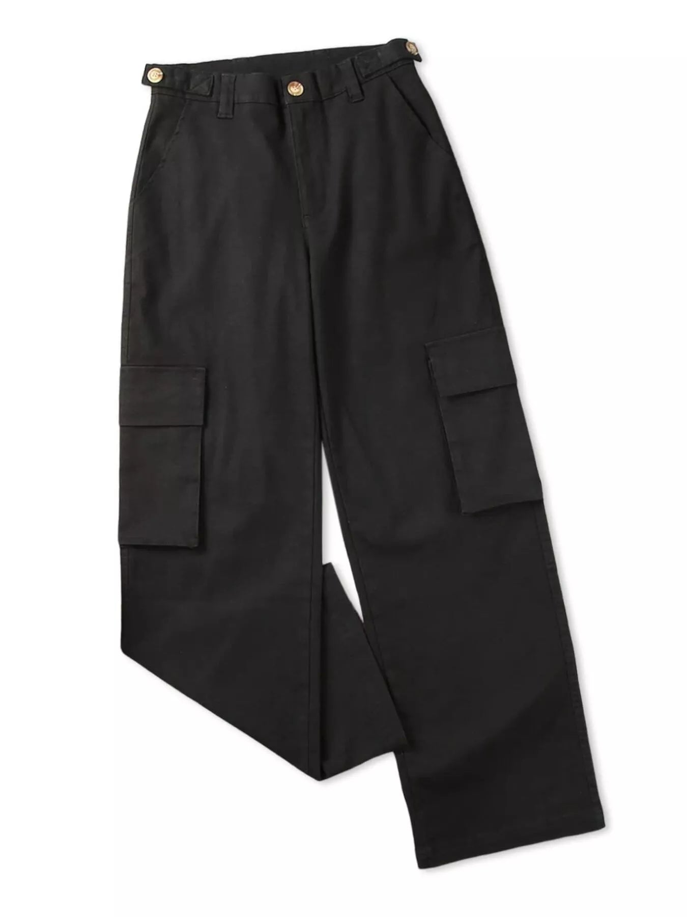 Hazel Blues® |  High-Waisted Wide Leg Cargo Jeans