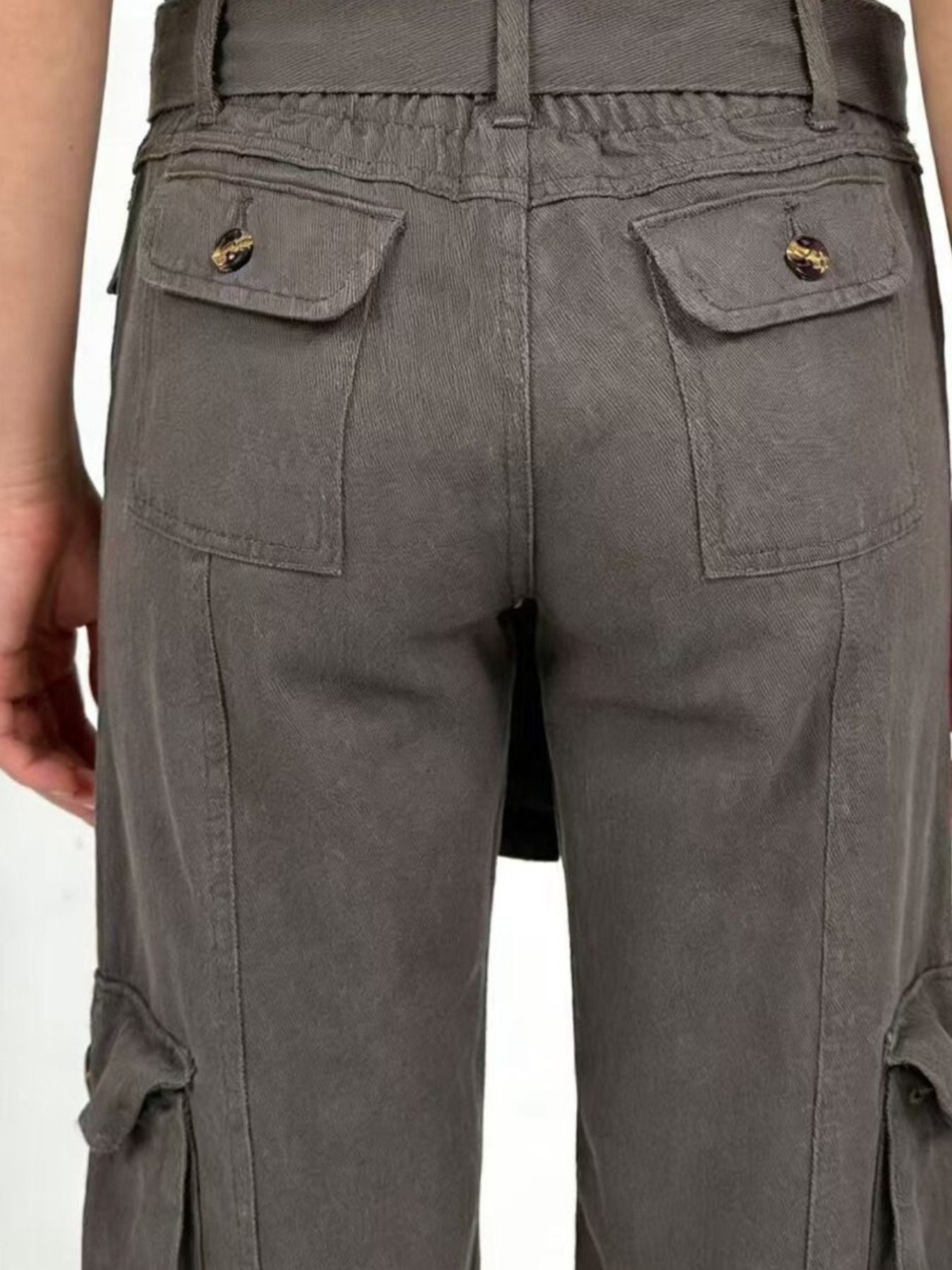 Hazel Blues® |  Wide Leg Cargo Jeans