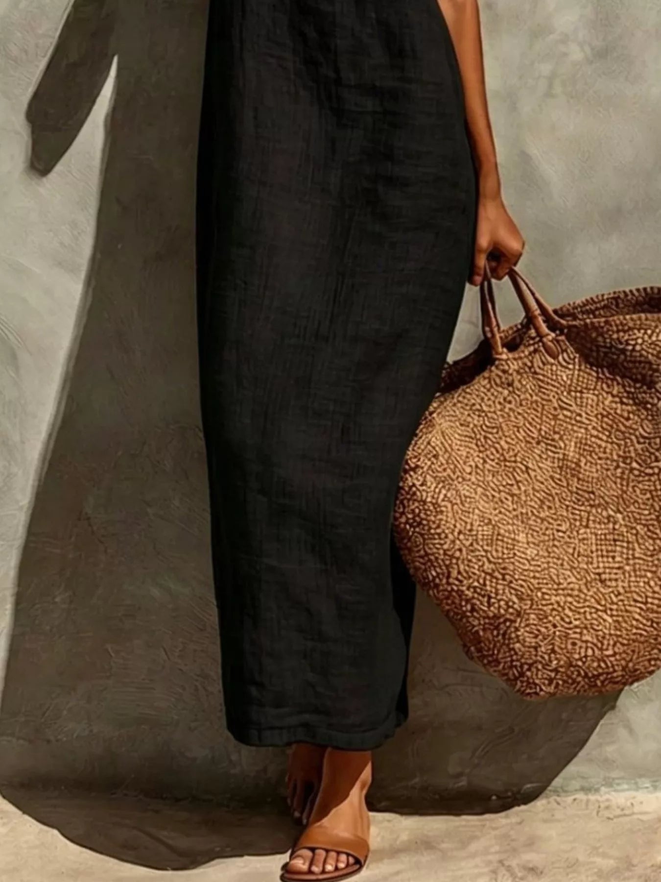 Hazel Blues® |  Sleeveless Linen Casual Maxi Dress