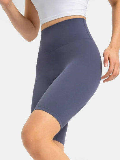 Hazel Blues® |  Millennia High Rise Wide Waistband Active Shorts