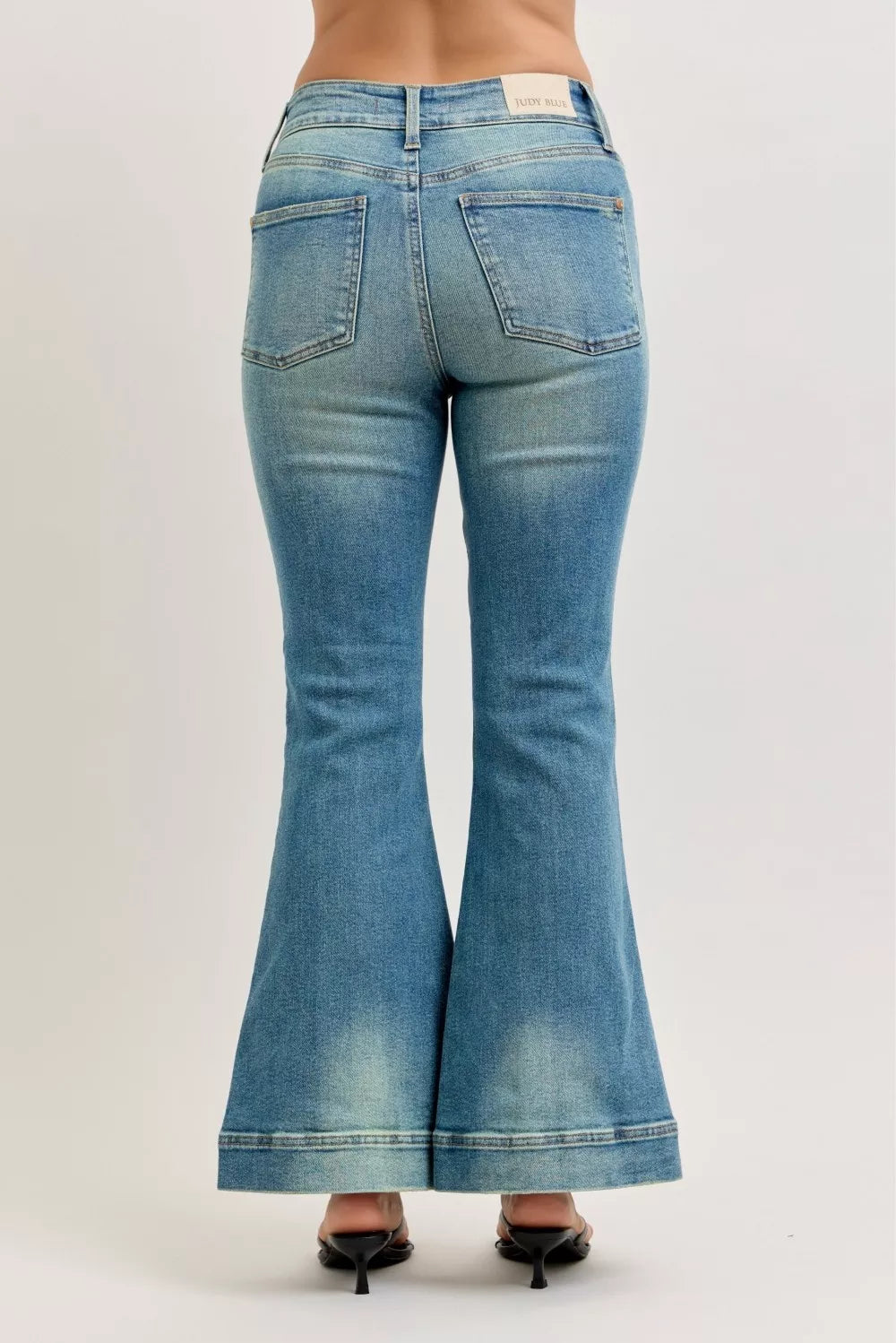 Hazel Blues® |  Judy Blue High Waist Vintage Wash Flare Jeans