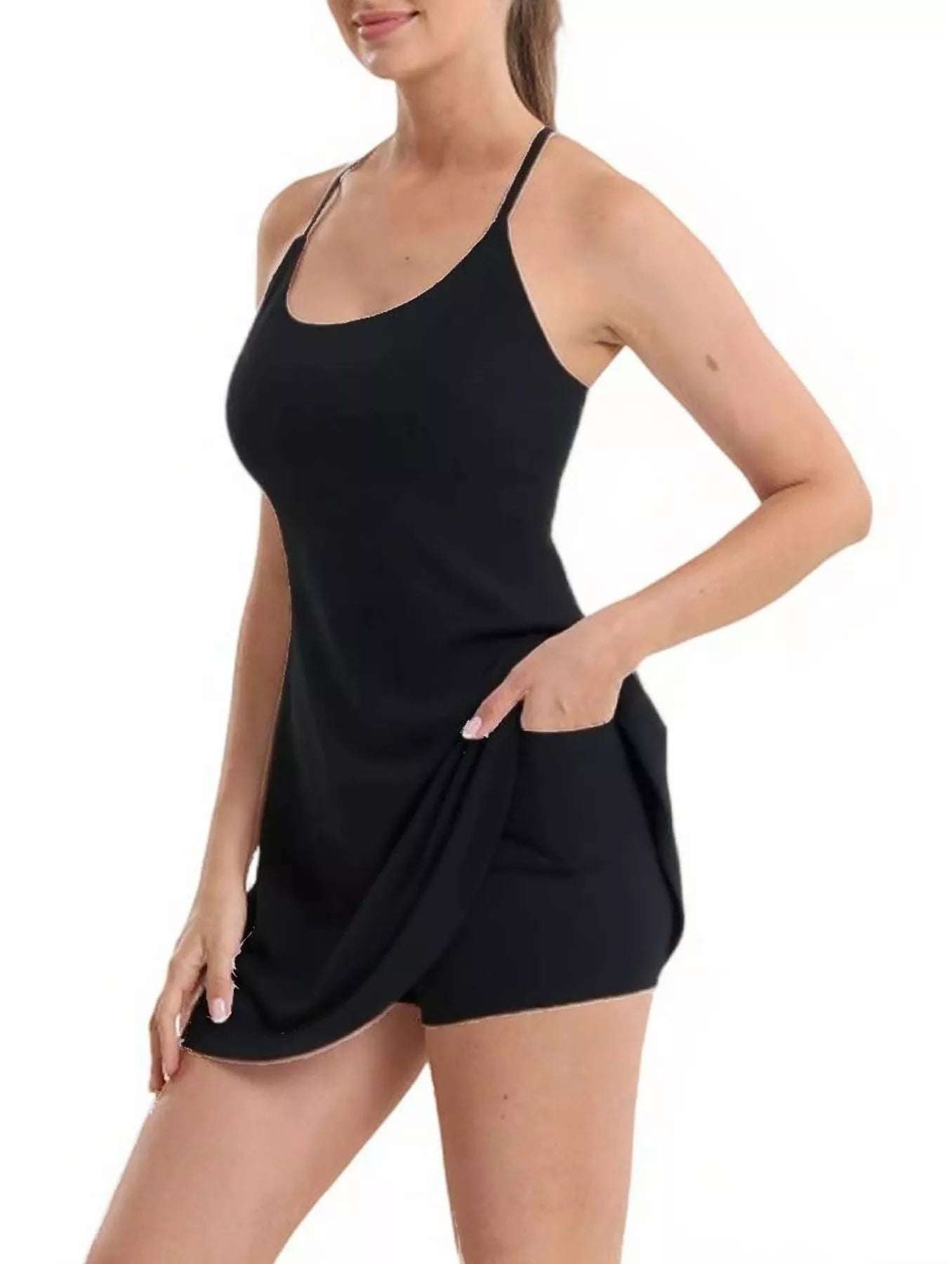 Hazel Blues® |  Scoop Neck Cami and Shorts Active Set