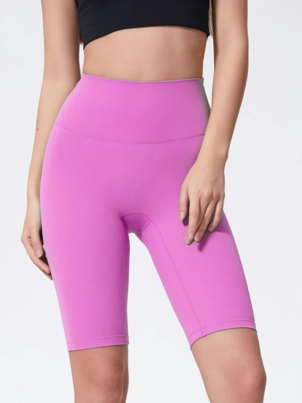 Hazel Blues® |  Millennia High Rise Wide Waistband Active Shorts