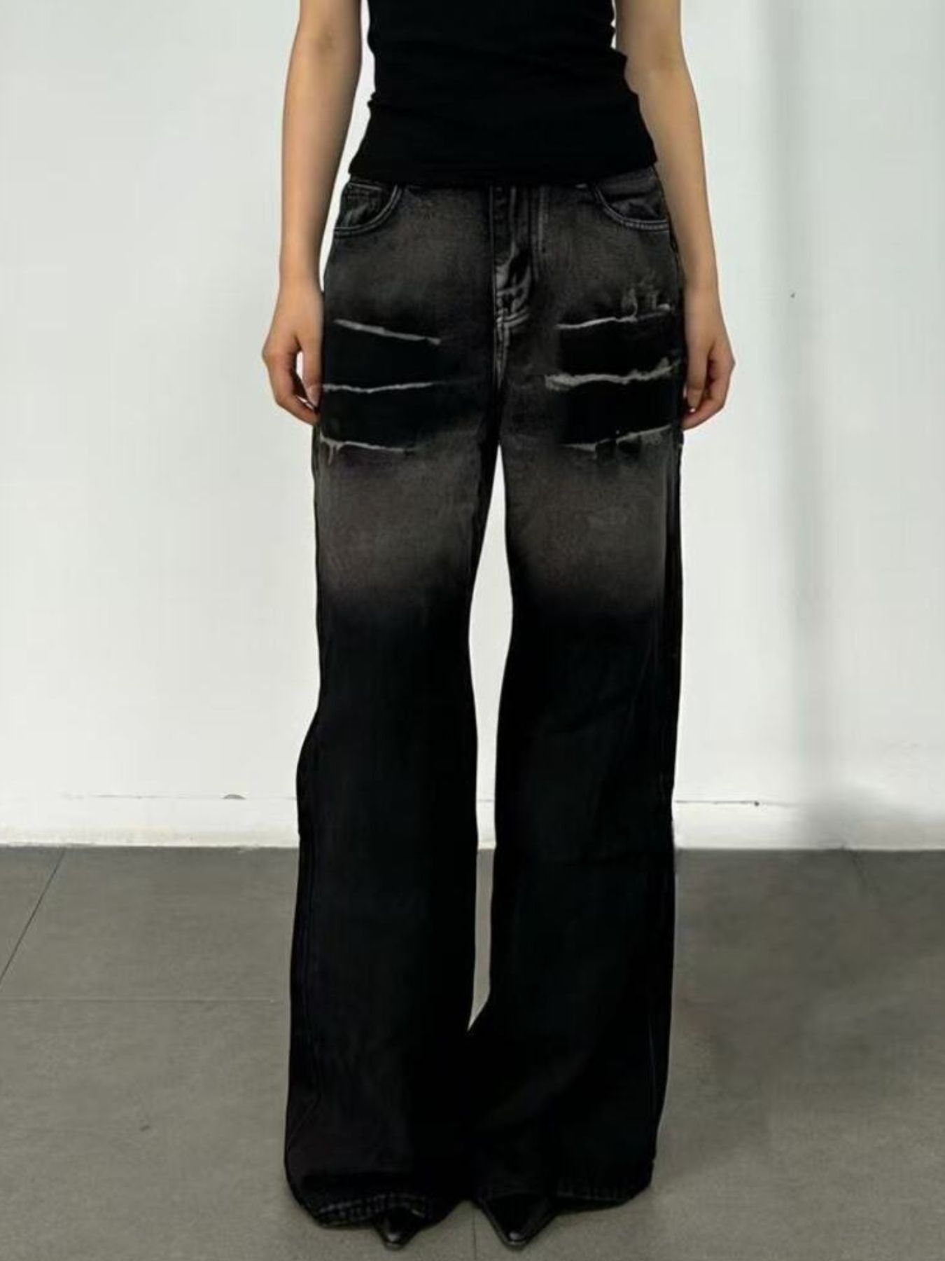 Hazel Blues® |  Washed Wide Leg Jeans