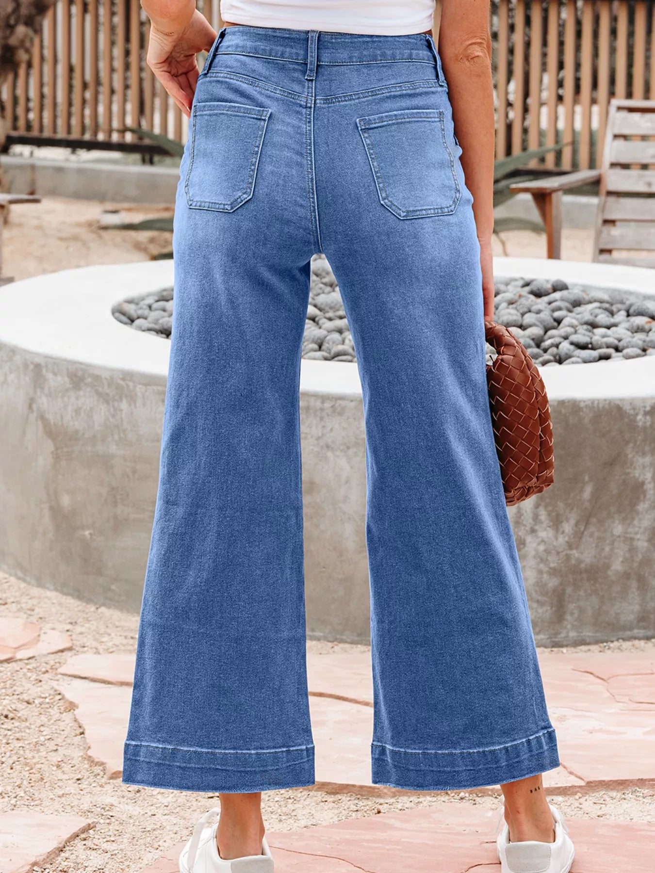 Hazel Blues® |  High-Waisted Wide Leg Flare Jeans