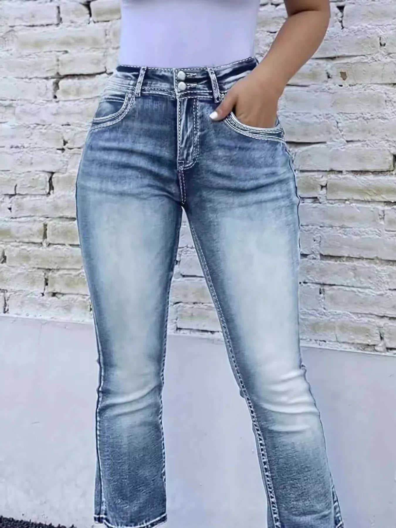 Hazel Blues® |  High Waist Bootcut Jeans