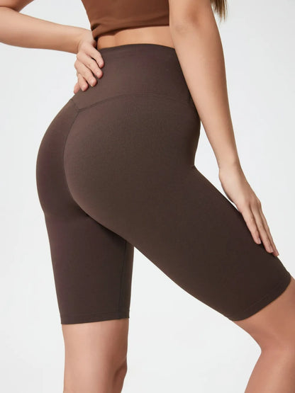 Hazel Blues® |  Millennia High Rise Wide Waistband Active Shorts