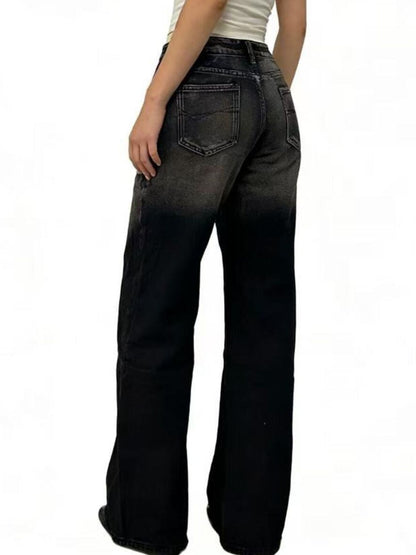 Hazel Blues® |  Washed Wide Leg Jeans