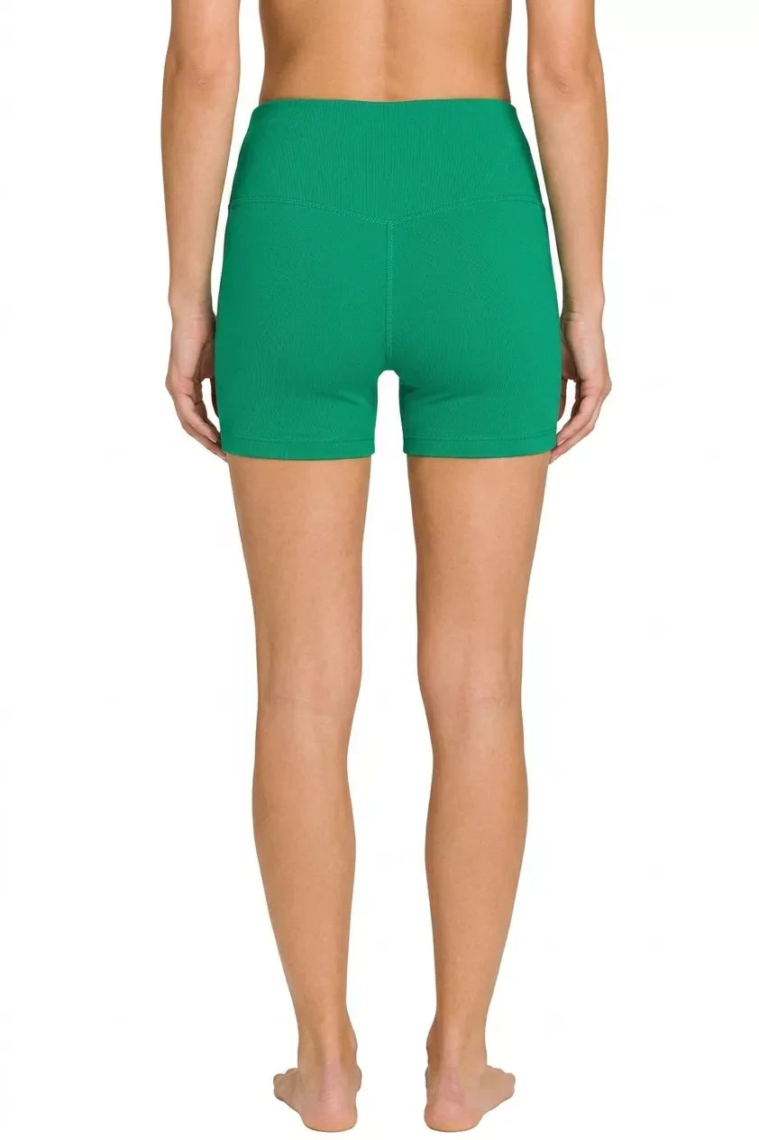 Hazel Blues® |  Brushed Microfiber Wide Waistband Biker Shorts