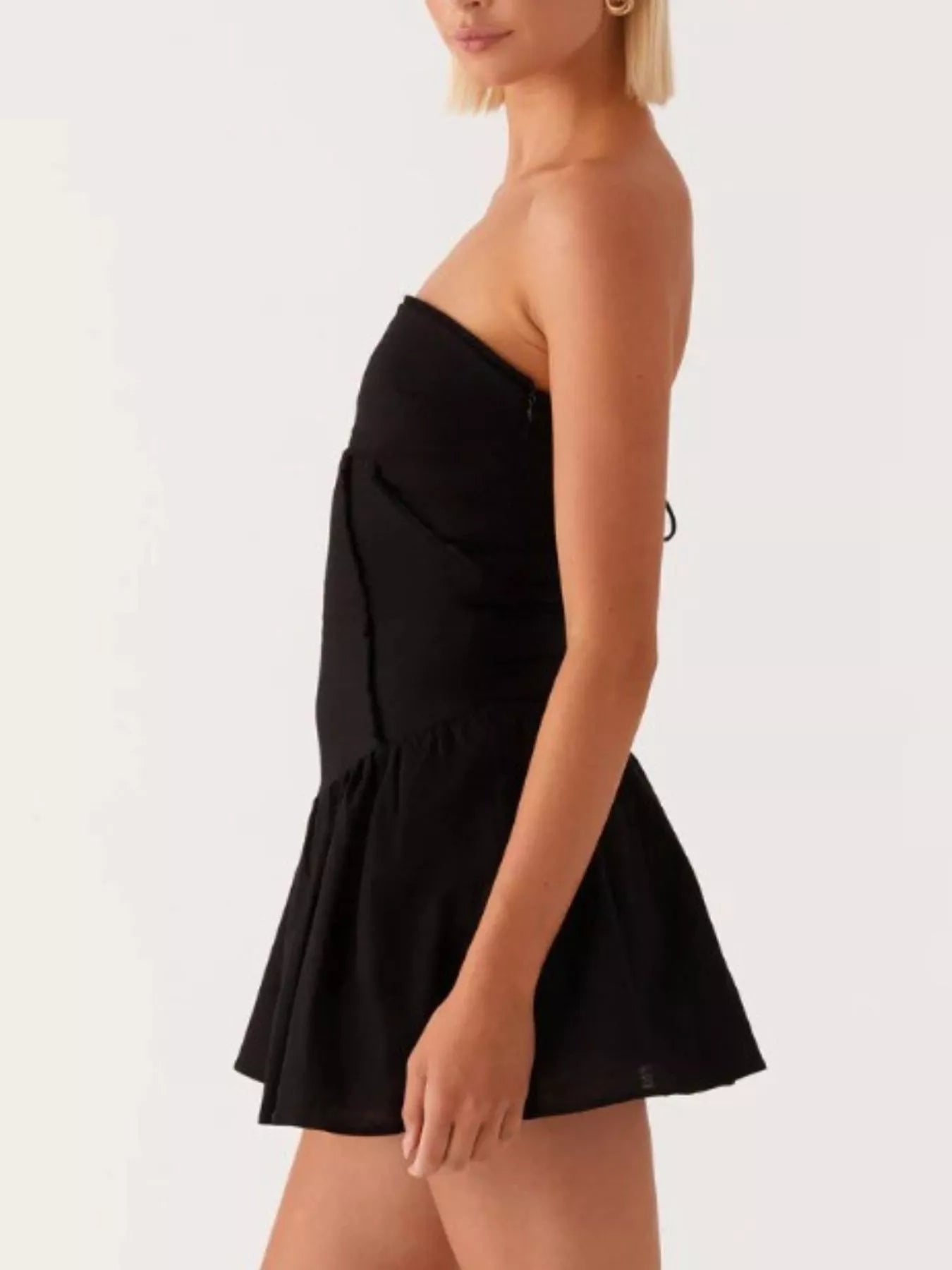 Hazel Blues® |  Lace Up Back Tube Dress