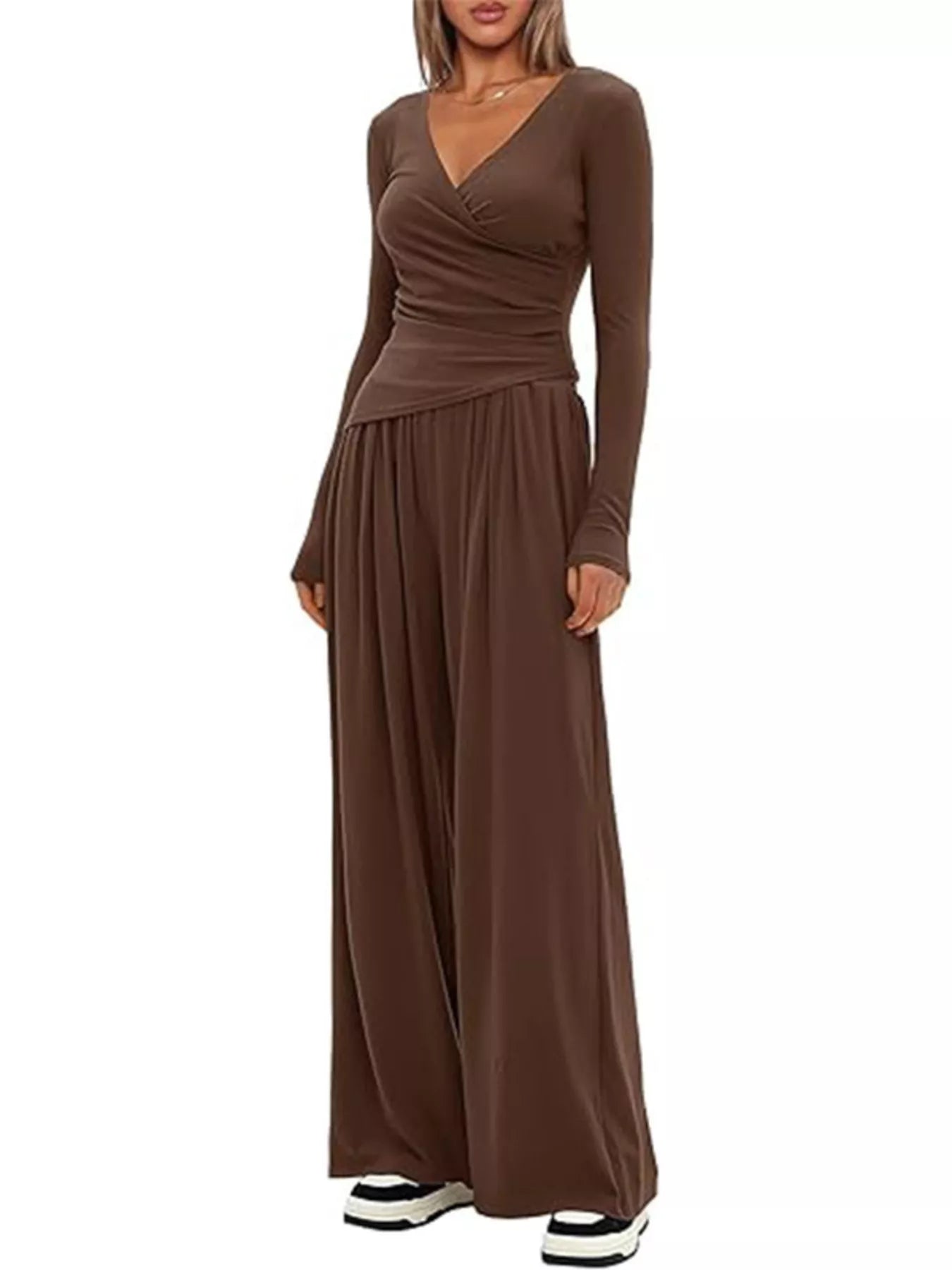 Hazel Blues® |  Casual Long Sleeve Top and Pants Two-Piece Set
