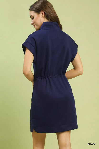 Hazel Blues® |  Umgee Dolman Sleeve Zip Detail Dress