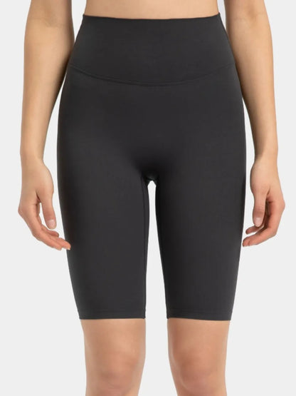 Hazel Blues® |  Millennia High Rise Wide Waistband Active Shorts