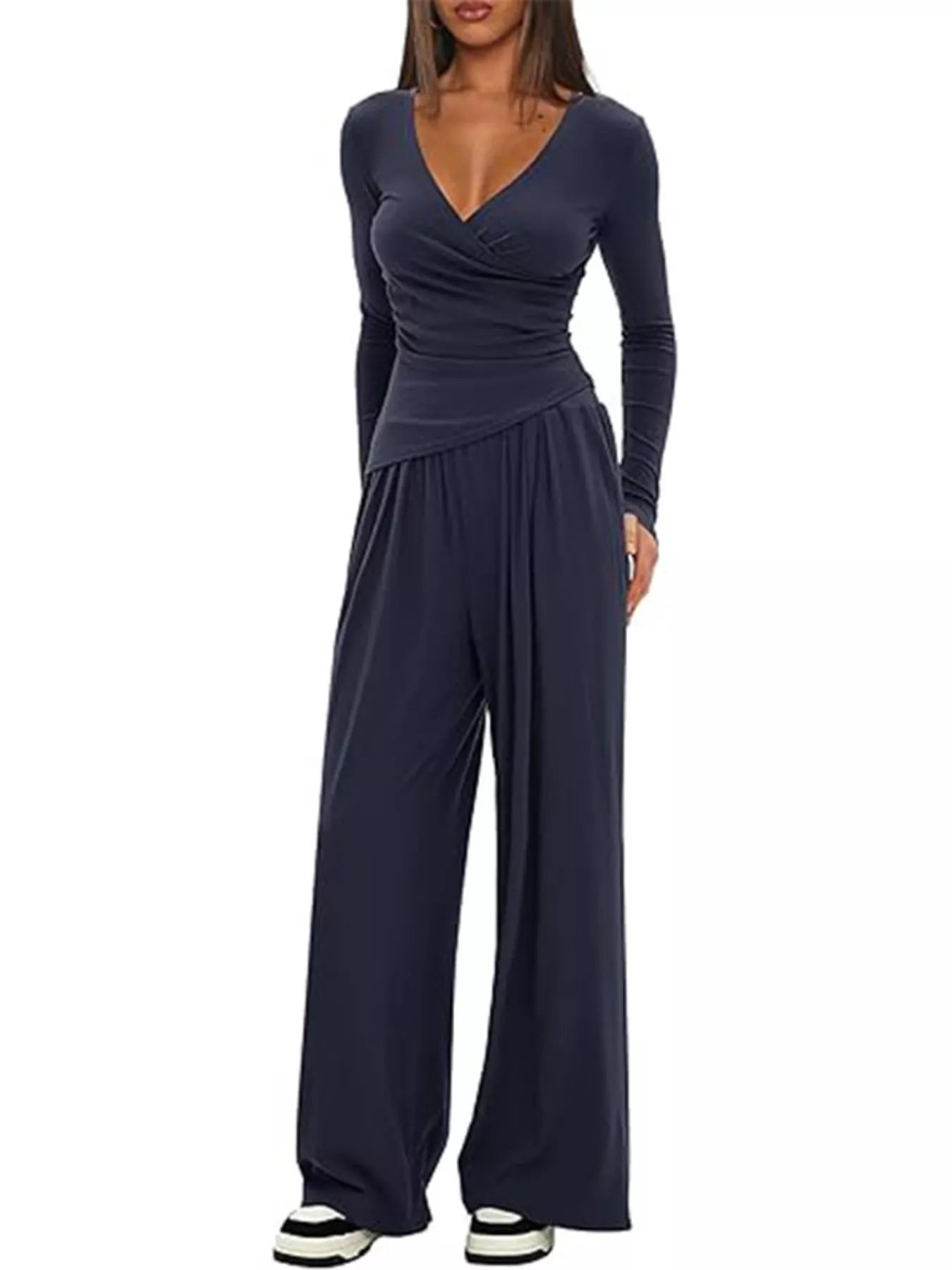 Hazel Blues® |  Casual Long Sleeve Top and Pants Two-Piece Set