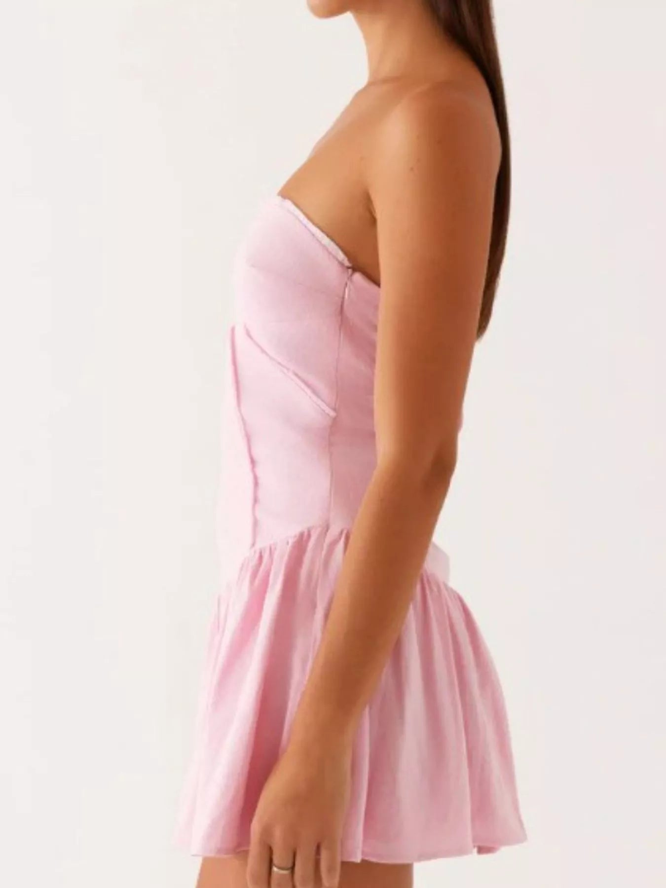 Hazel Blues® |  Lace Up Back Tube Dress