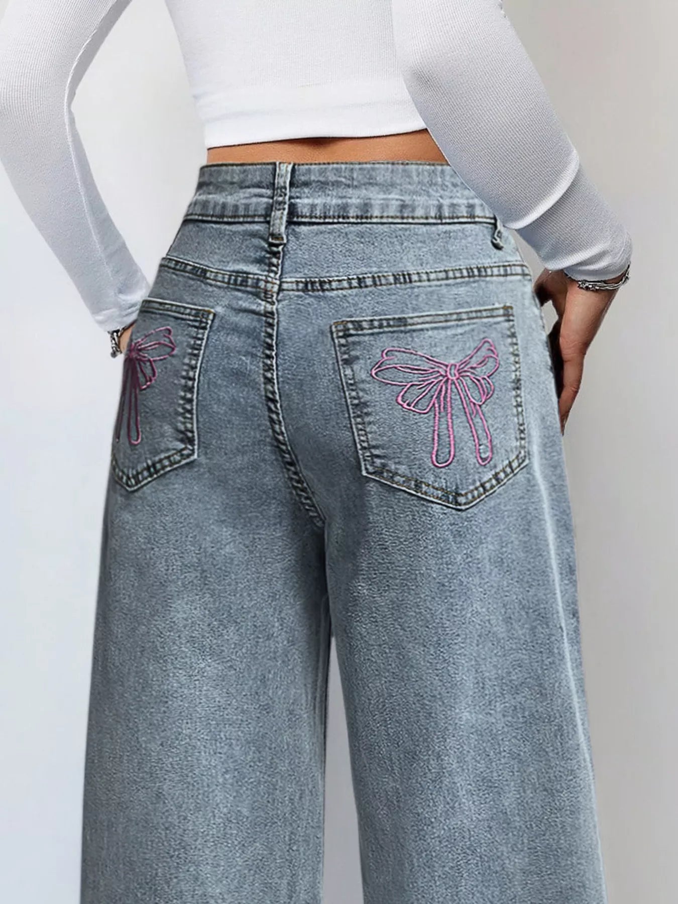Hazel Blues® |  Wide Leg High Waist Jeans