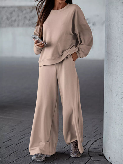 Hazel Blues® |  Casual Loose Fit Top and Pants Two-Piece Set