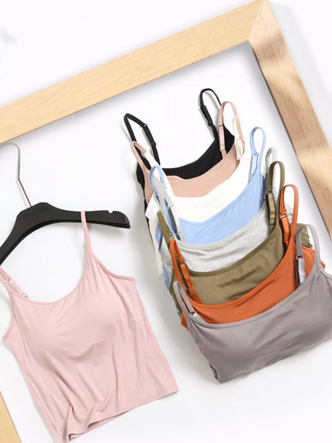 Hazel Blues® |  Modal Adjustable Strap Padded Cami and Shorts Set