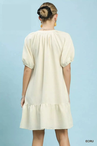 Hazel Blues® |  Umgee Embroidered Floral Babydoll Dress