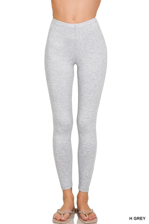 Hazel Blues® |  Zenana Premium Cotton Full Length Leggings