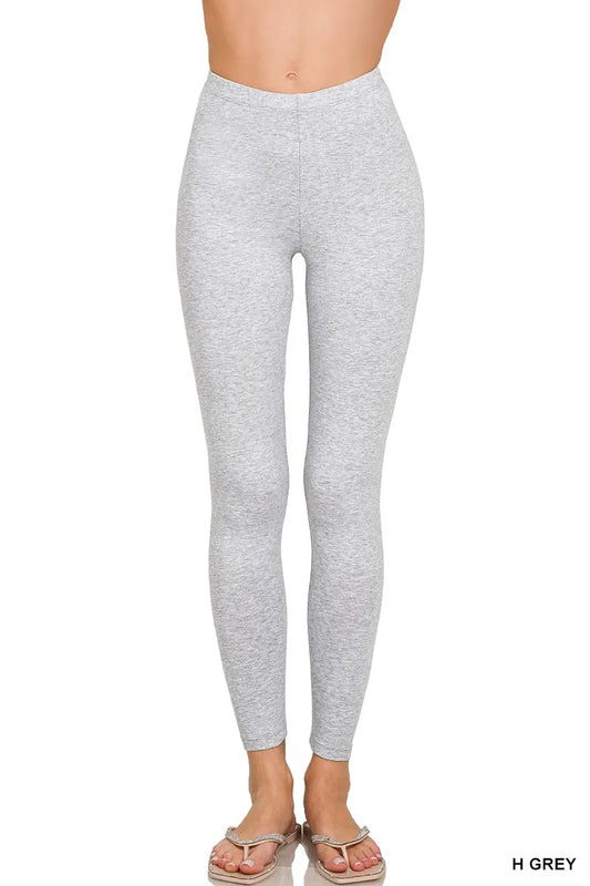 Hazel Blues® |  Zenana Premium Cotton Full Length Leggings