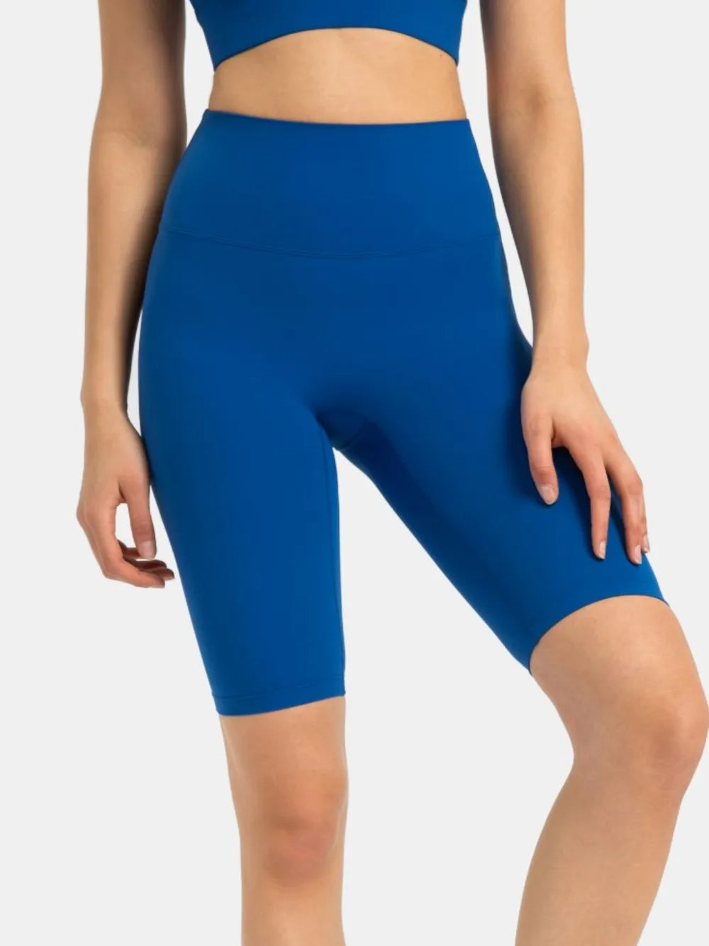 Hazel Blues® |  Millennia High Rise Wide Waistband Active Shorts