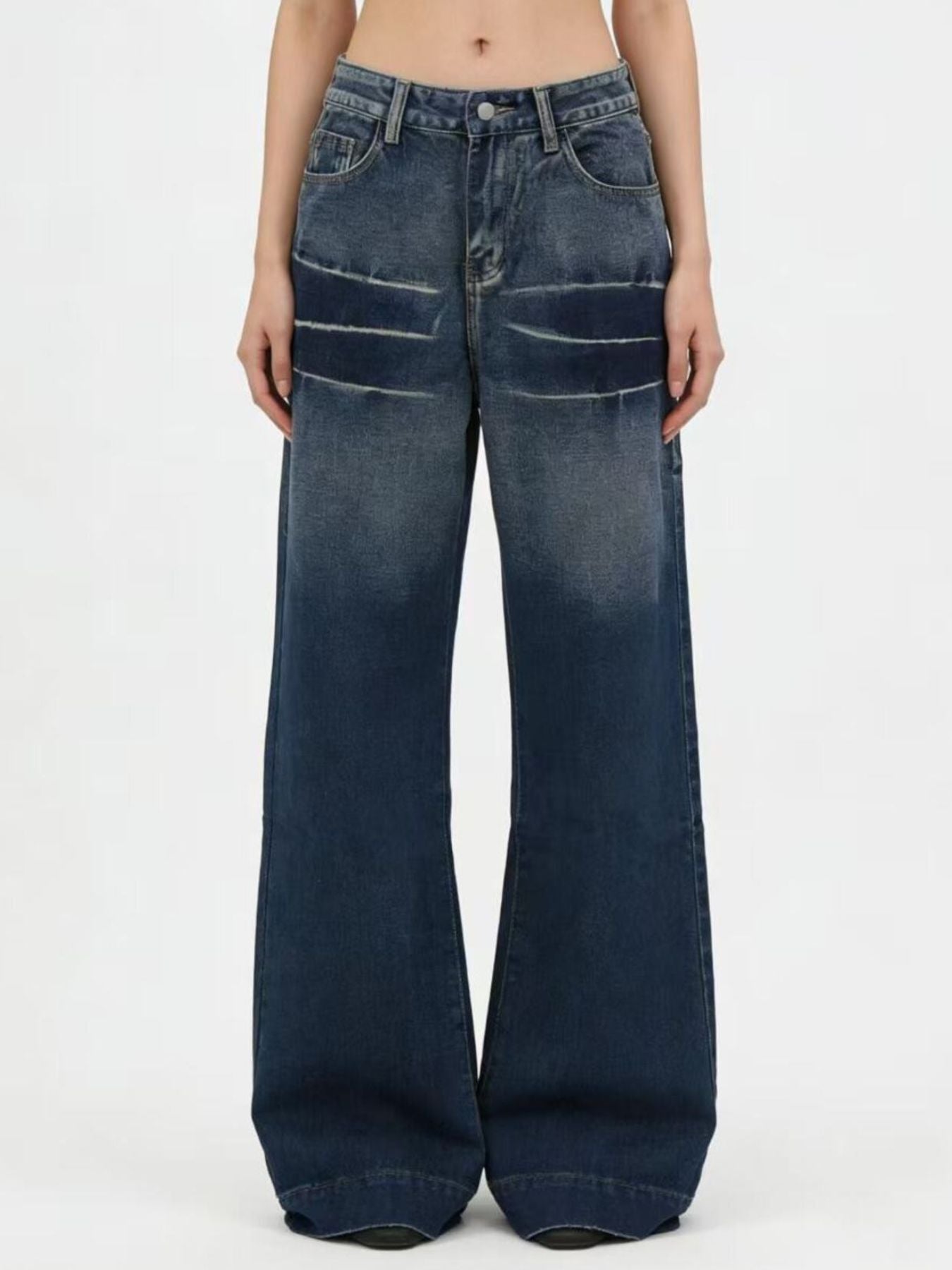 Hazel Blues® |  Washed Wide Leg Jeans