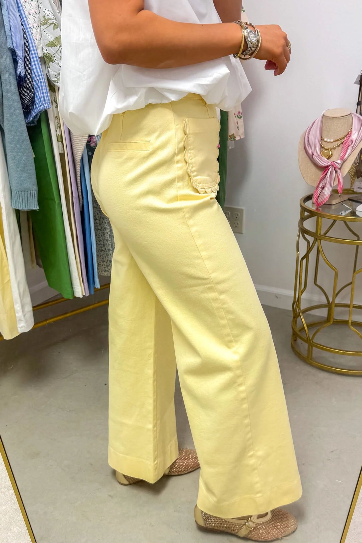 Hazel Blues® |  Sunny Scallop Pocket Jeans