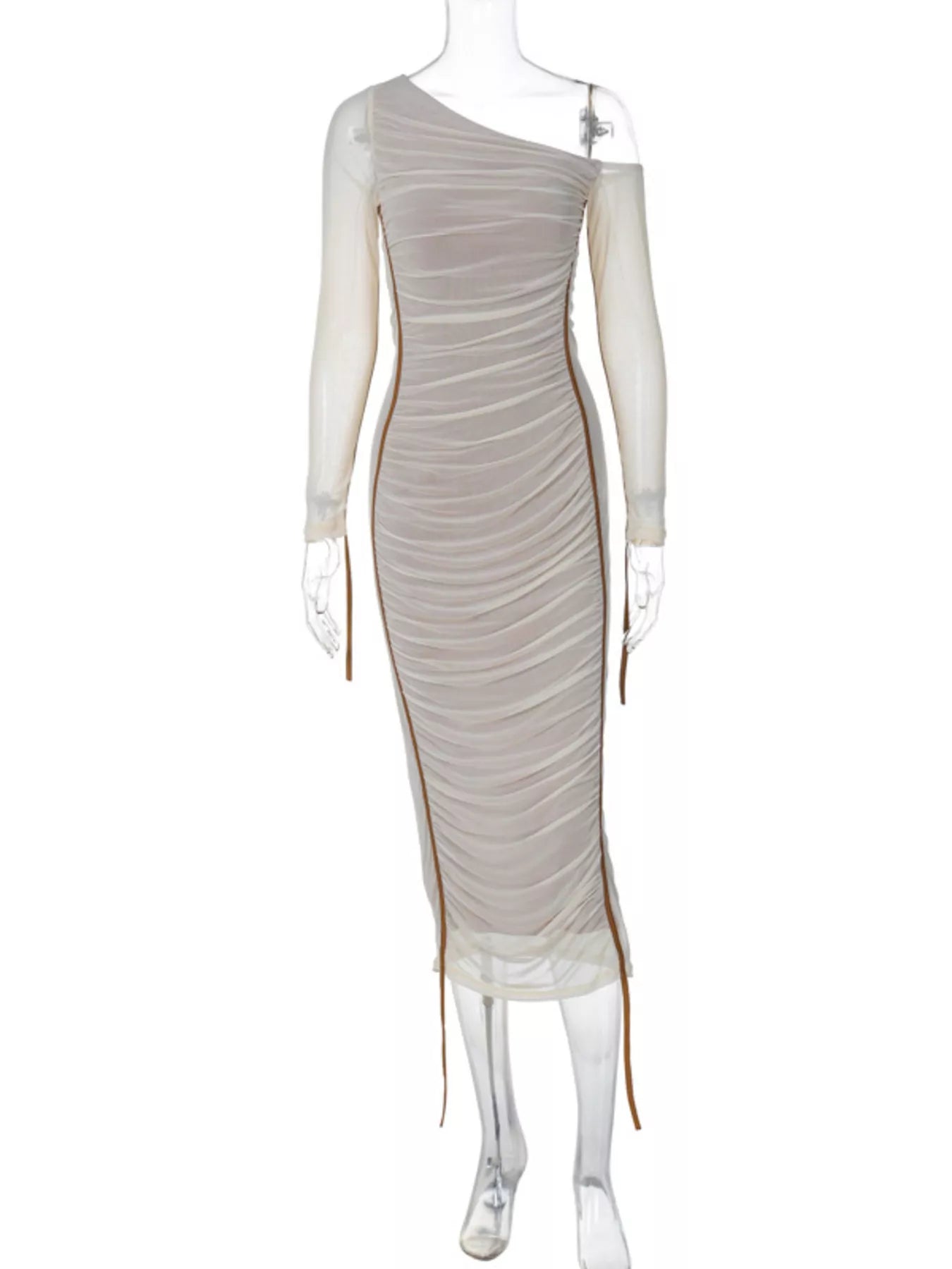 Hazel Blues® |  One-Shoulder Ruched Bodycon Midi Dress