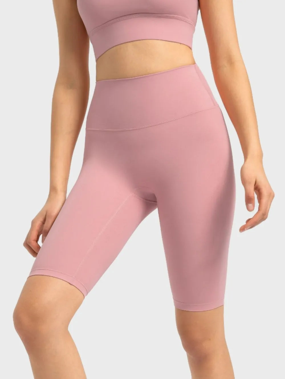 Hazel Blues® |  Millennia High Rise Wide Waistband Active Shorts