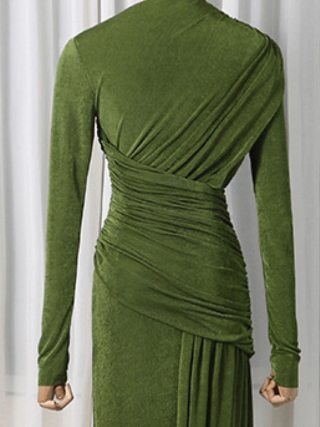 Hazel Blues® |  Ruched Long Sleeve Maxi Dress