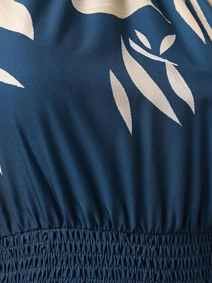 Hazel Blues® |  Paisley Print Halter Neck Mini Dress