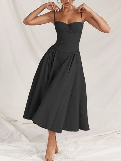 Hazel Blues® |  Ruched Sweetheart Neck Cami Dress