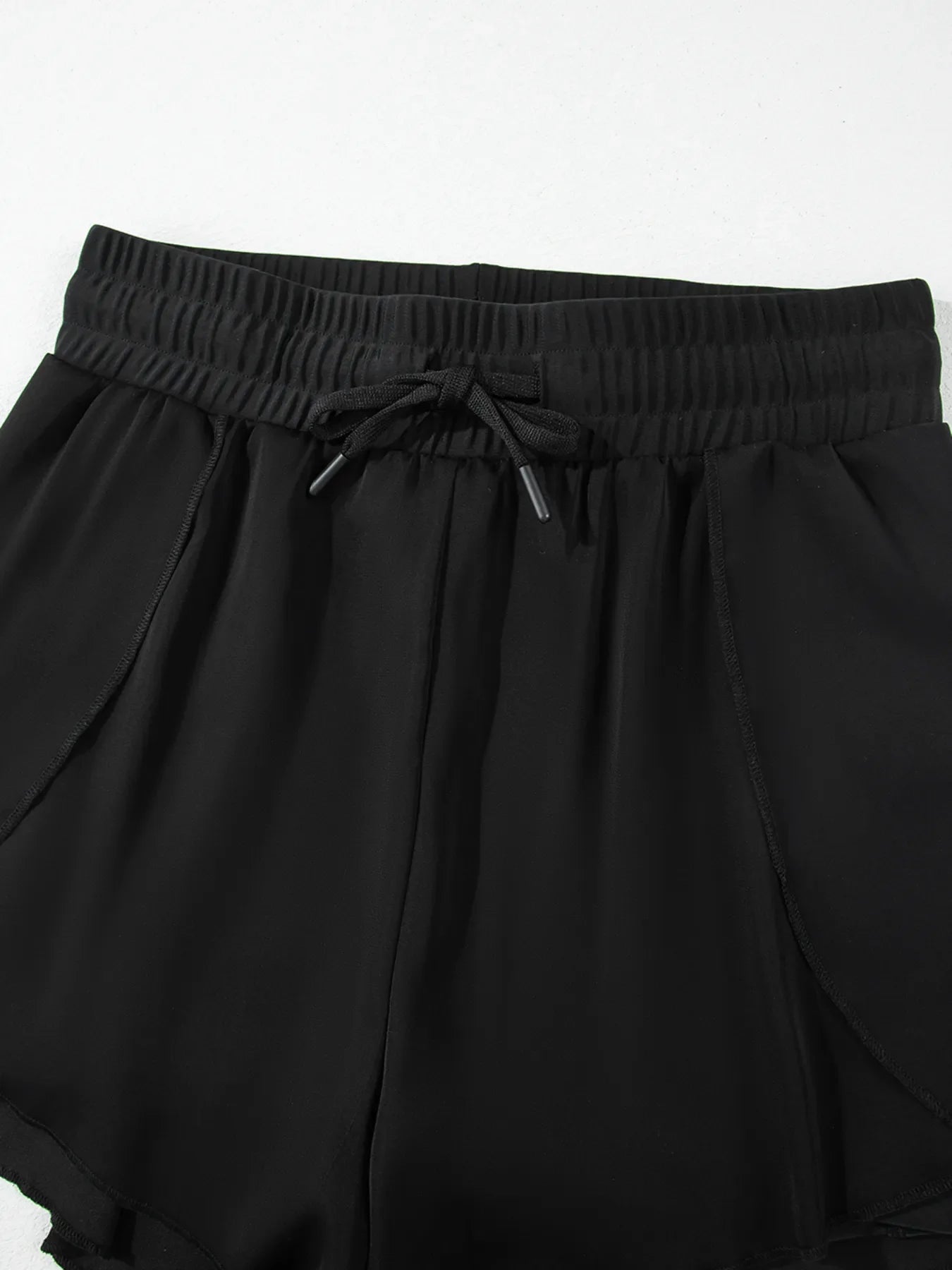 Hazel Blues® | High Waisted Drawstring Swim Shorts