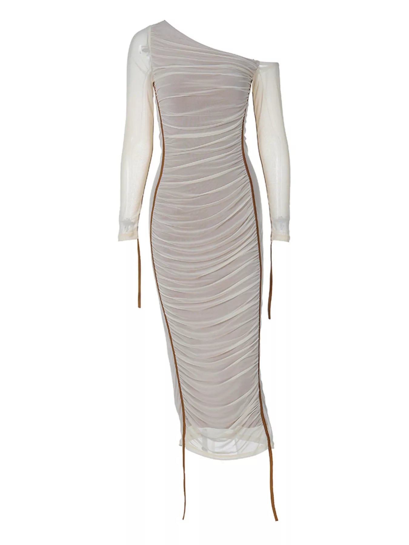 Hazel Blues® |  One-Shoulder Ruched Bodycon Midi Dress