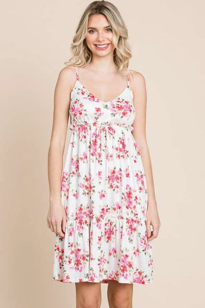 Hazel Blues® |  Culture Code Floral Frill Cami Dress