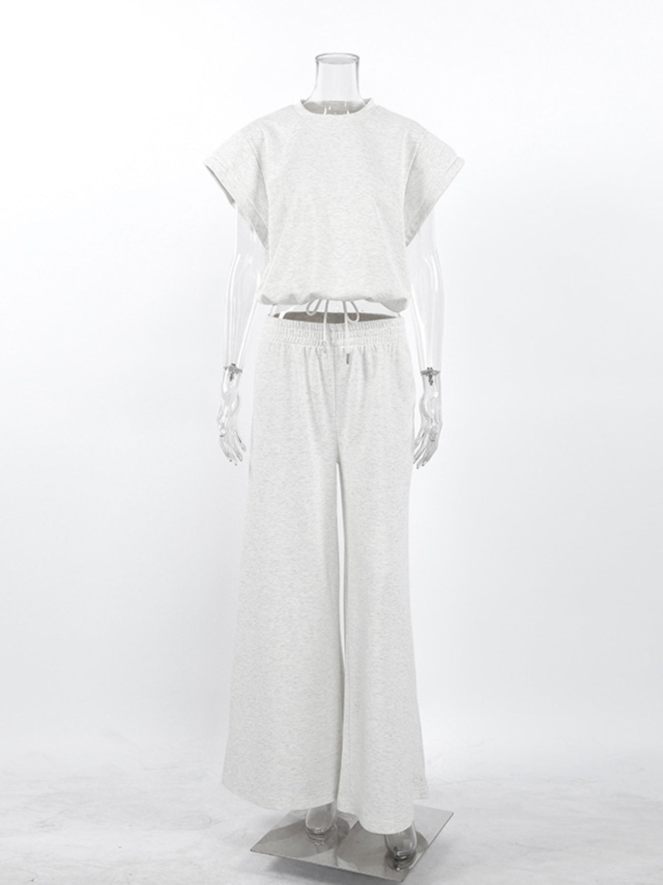 Hazel Blues® |  Round Neck Top and Wide Leg Pants Set