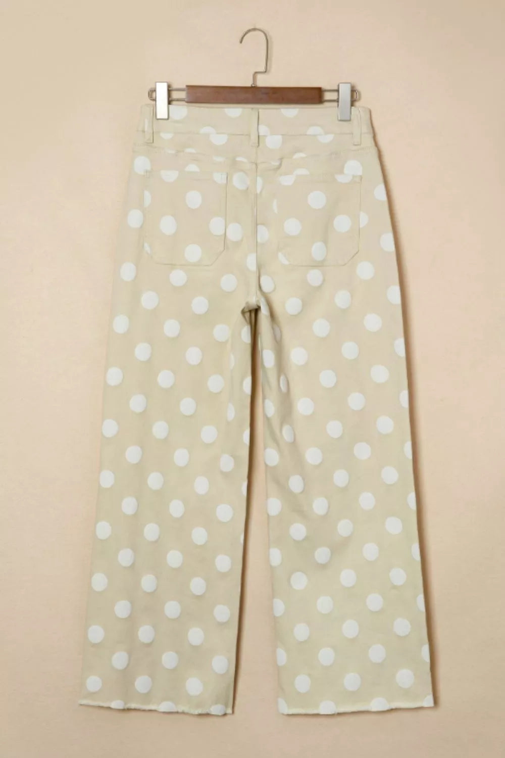Hazel Blues® |  Polka Dot High-Waisted Wide Leg Jeans
