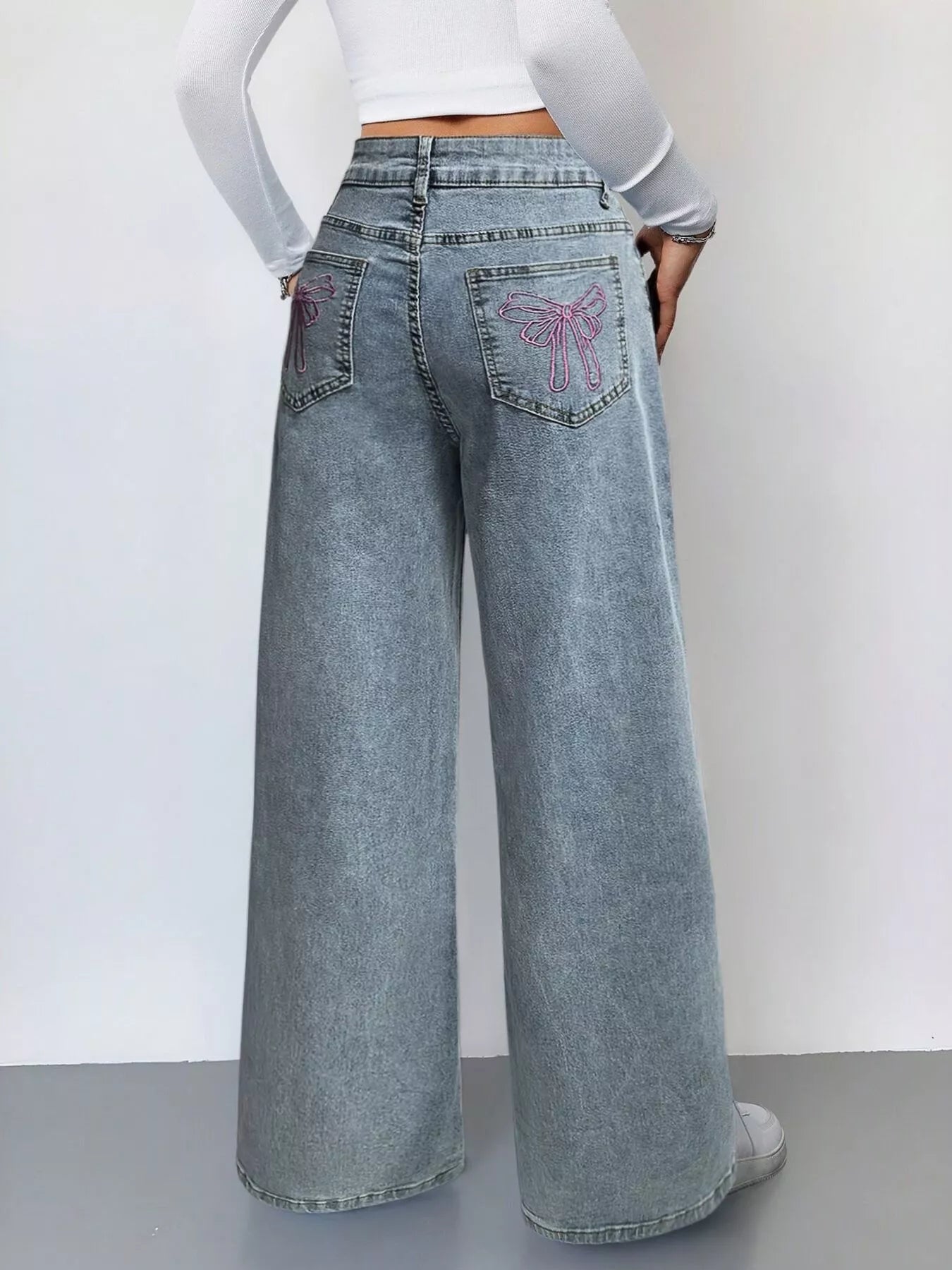 Hazel Blues® |  Wide Leg High Waist Jeans