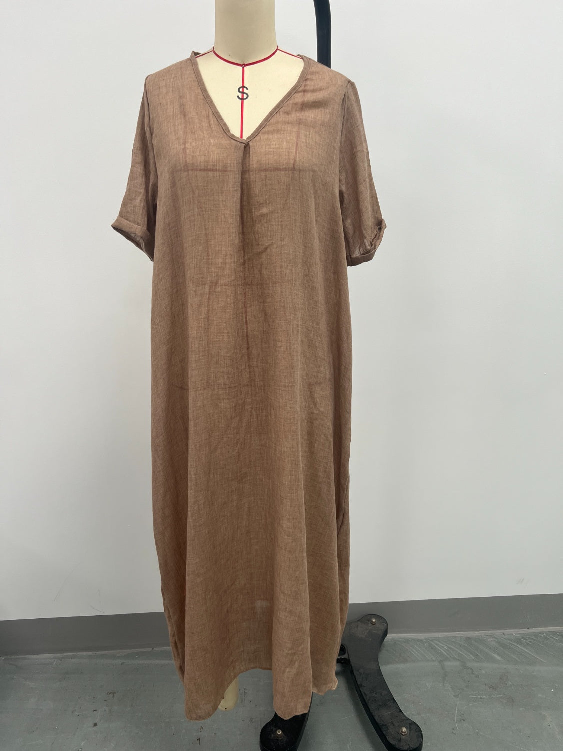Hazel Blues® | V-Neck Short Sleeve Midi Dress