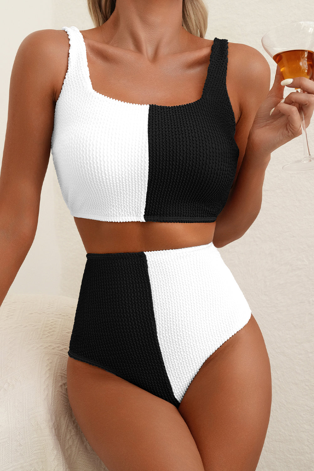 Hazel Blues® | Black Skies Swimsuit | Square Neck Swimsuit