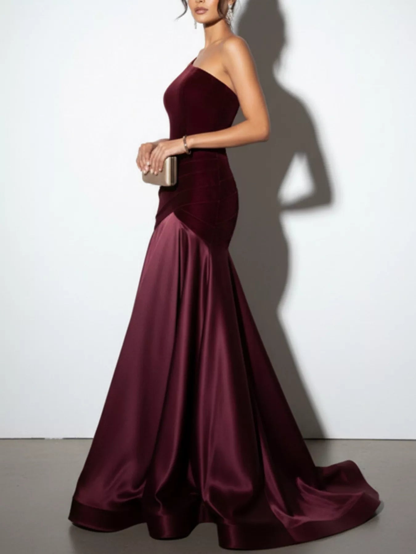Hazel Blues® |  Single Shoulder Floor Length Dress