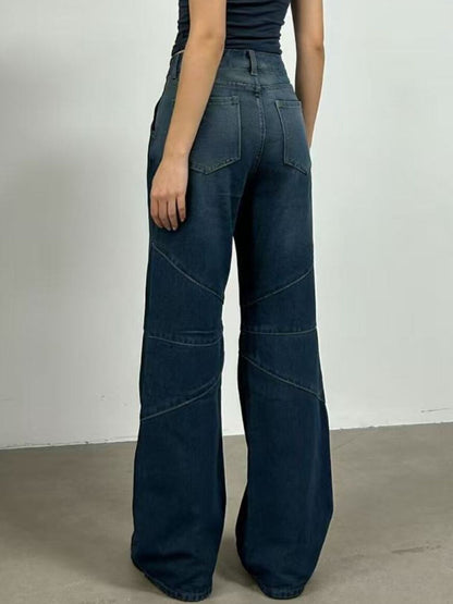 Hazel Blues® |  Vintage Wash Wide Leg Jeans