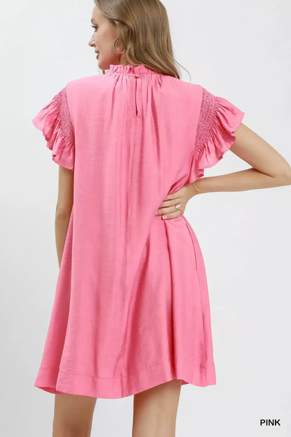 Hazel Blues® |  Umgee Ruffle Flutter Sleeve Dress