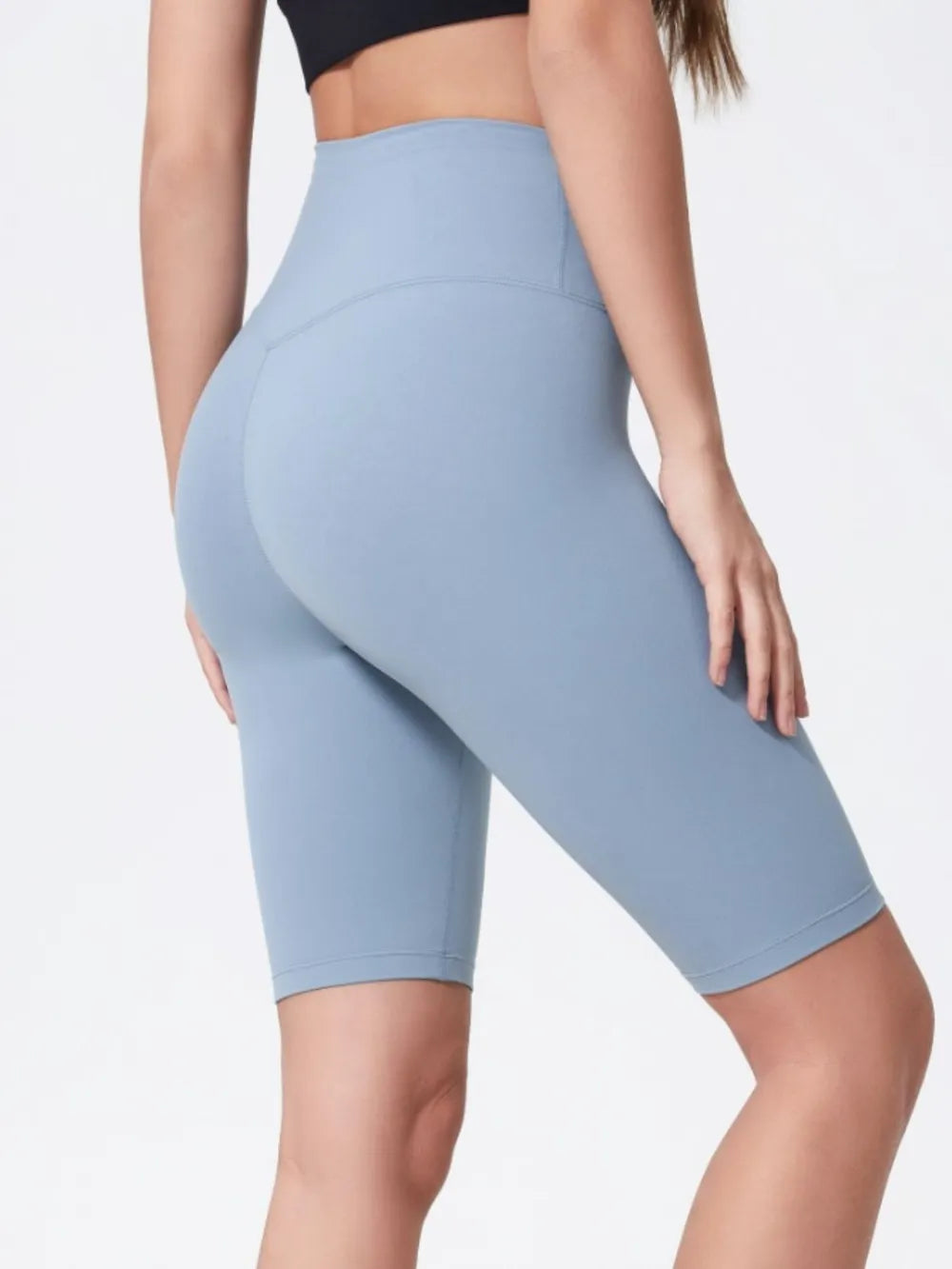 Hazel Blues® |  Millennia High Rise Wide Waistband Active Shorts