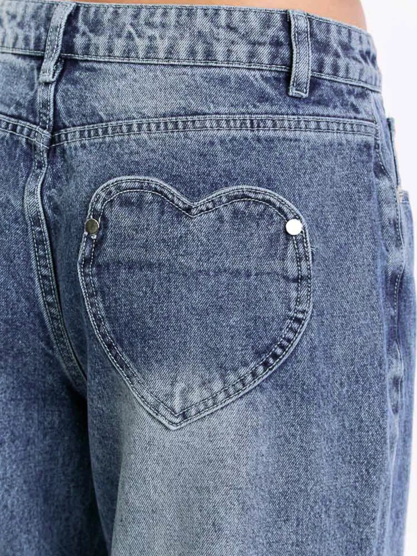 Hazel Blues® |  Pocketed Wide leg Jeans
